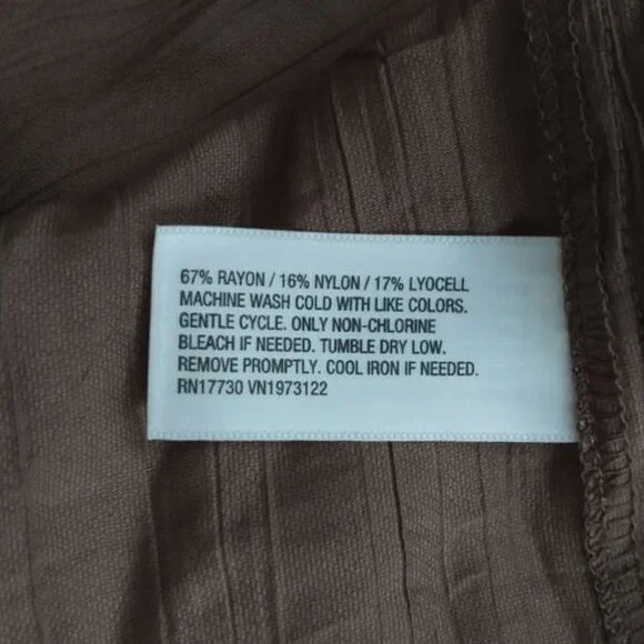 NWT A New Day tan button-down shirt. Size XS - Picture 8 of 9